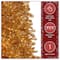 9ft. Pre-Lit True Gold Metallic Artificial Christmas Tree, White LED Lights